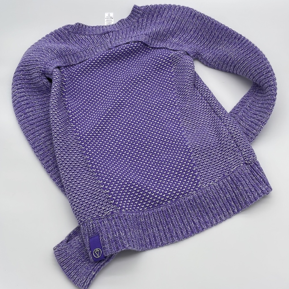 Ivivva Long Sleeve Pullover Sweater Girls Size 8 Purple - Picture 5 of 5